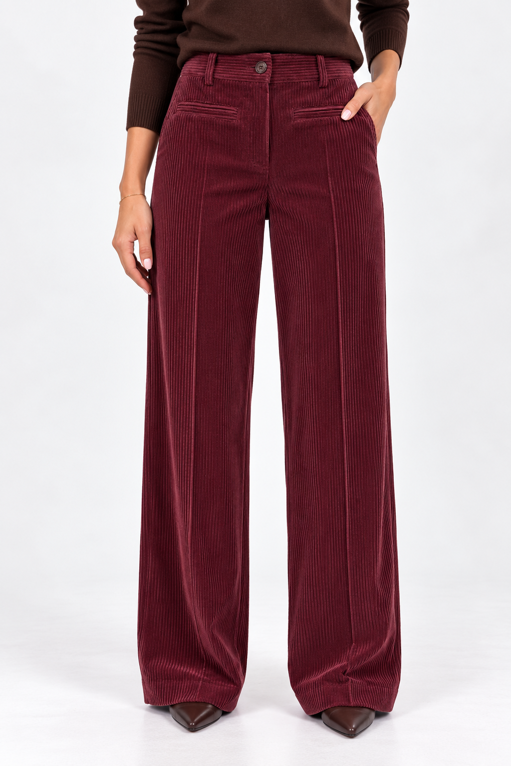 PANTALONE TASCA FILETTO VELLUTO ROCCIATORE