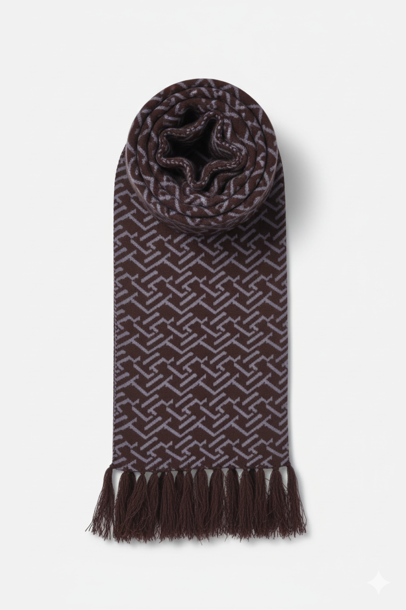 Sciarpa con frange
