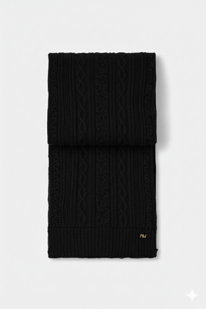 Sciarpa lavorazione treccia