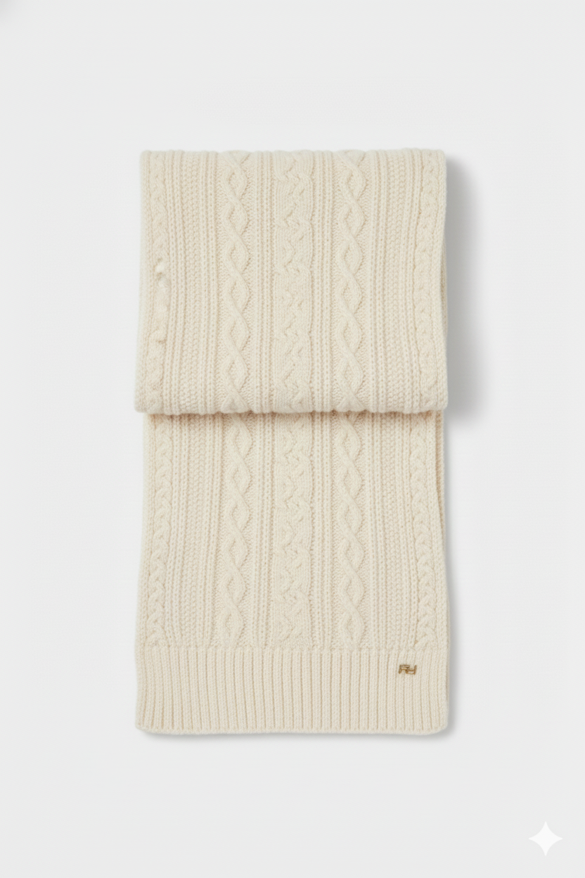 Sciarpa lavorazione treccia