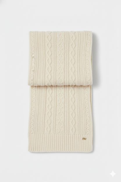 Sciarpa lavorazione treccia