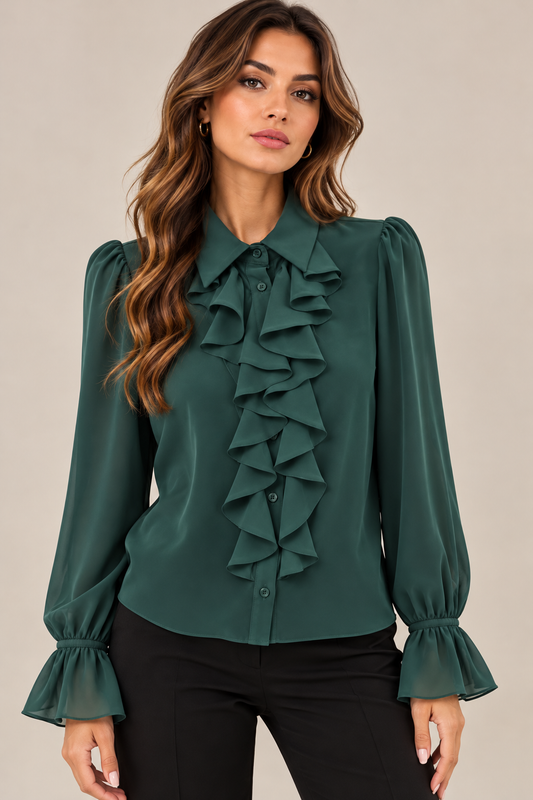 CAMICIA CON ROUCHES