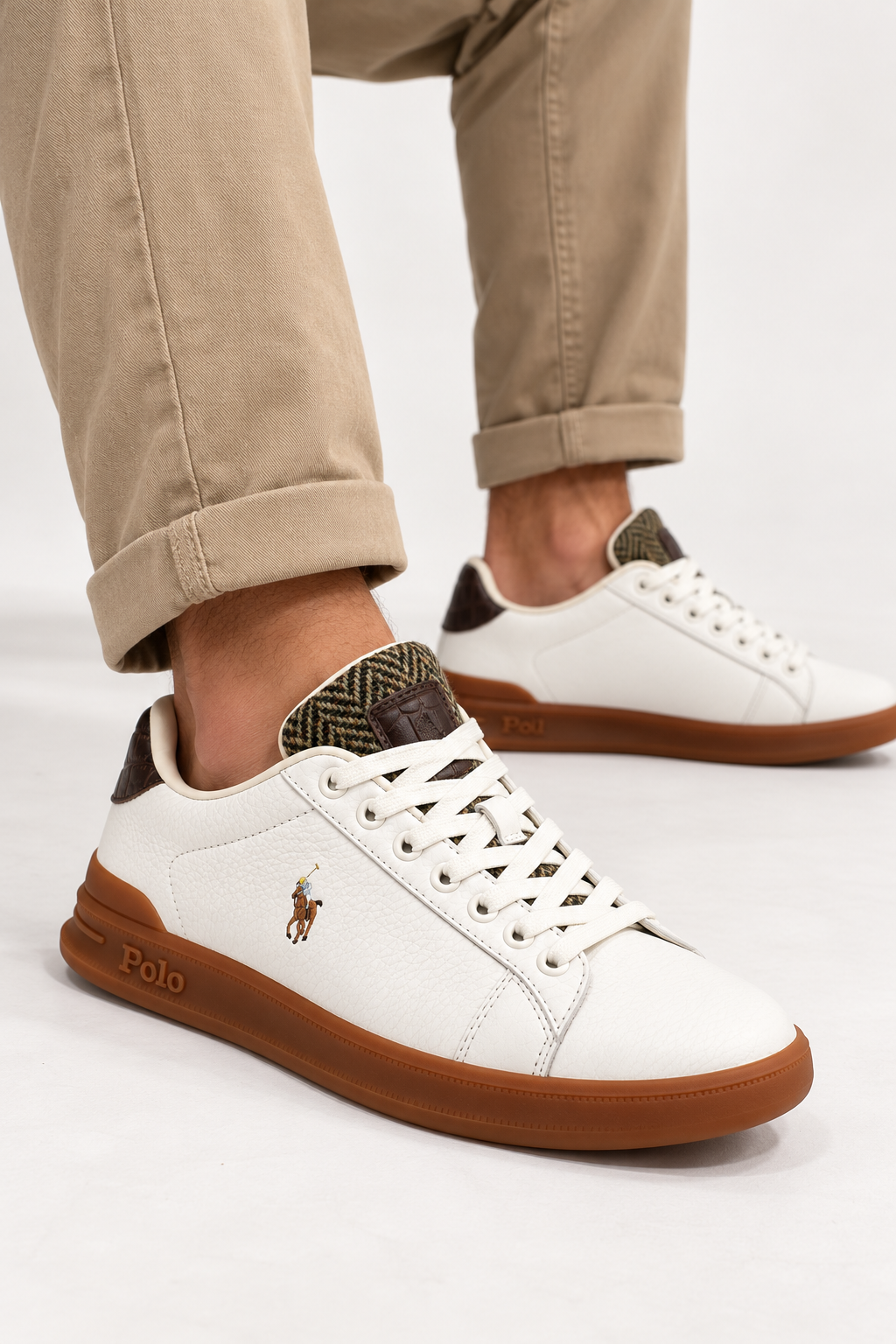 Scarpa panna e moro Ralph laureLTR/TWD/CROC EB LTR HTR CRT III SK LTL