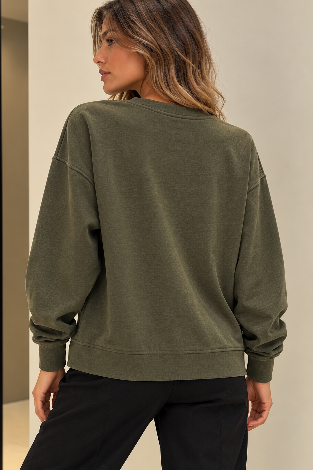 FELPA GC CON TASCA PAILLETTES GRIGIO