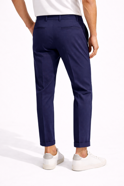 Pantalone cropped nylon elastam