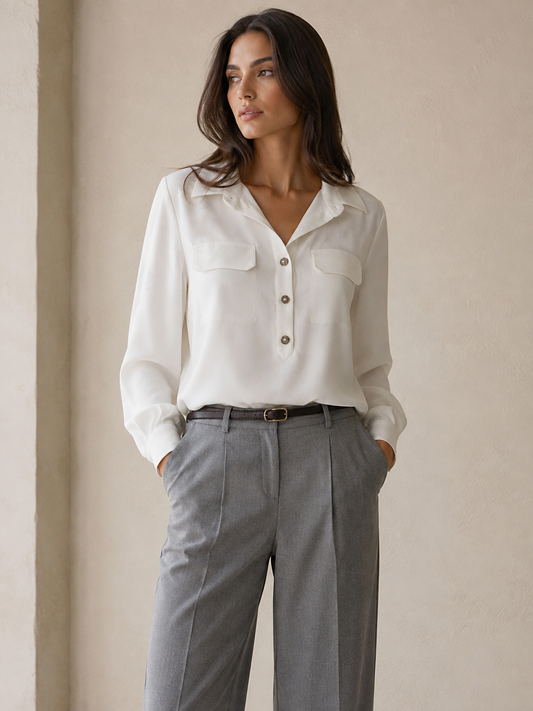 CAMICIA CON PATTINE