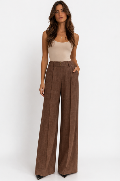 Pantalone palazzo 2 bottoni