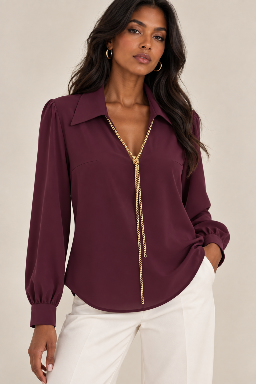 BLUSA 27785 TRIPLA GEORGETTE GML