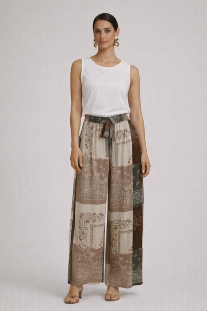 Pantalone girasole raso viscosa