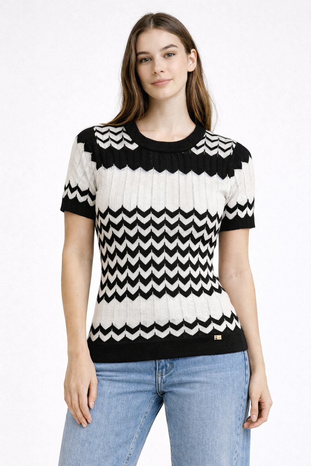 Maglia motivo chevron