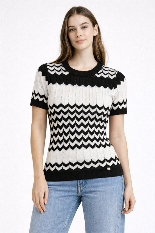 Maglia motivo chevron