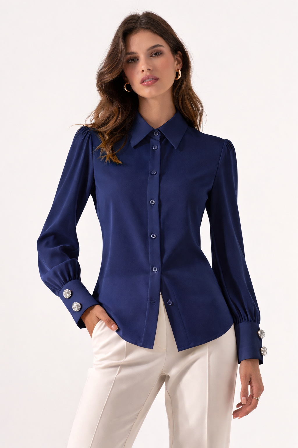 Camicia inserti in raso