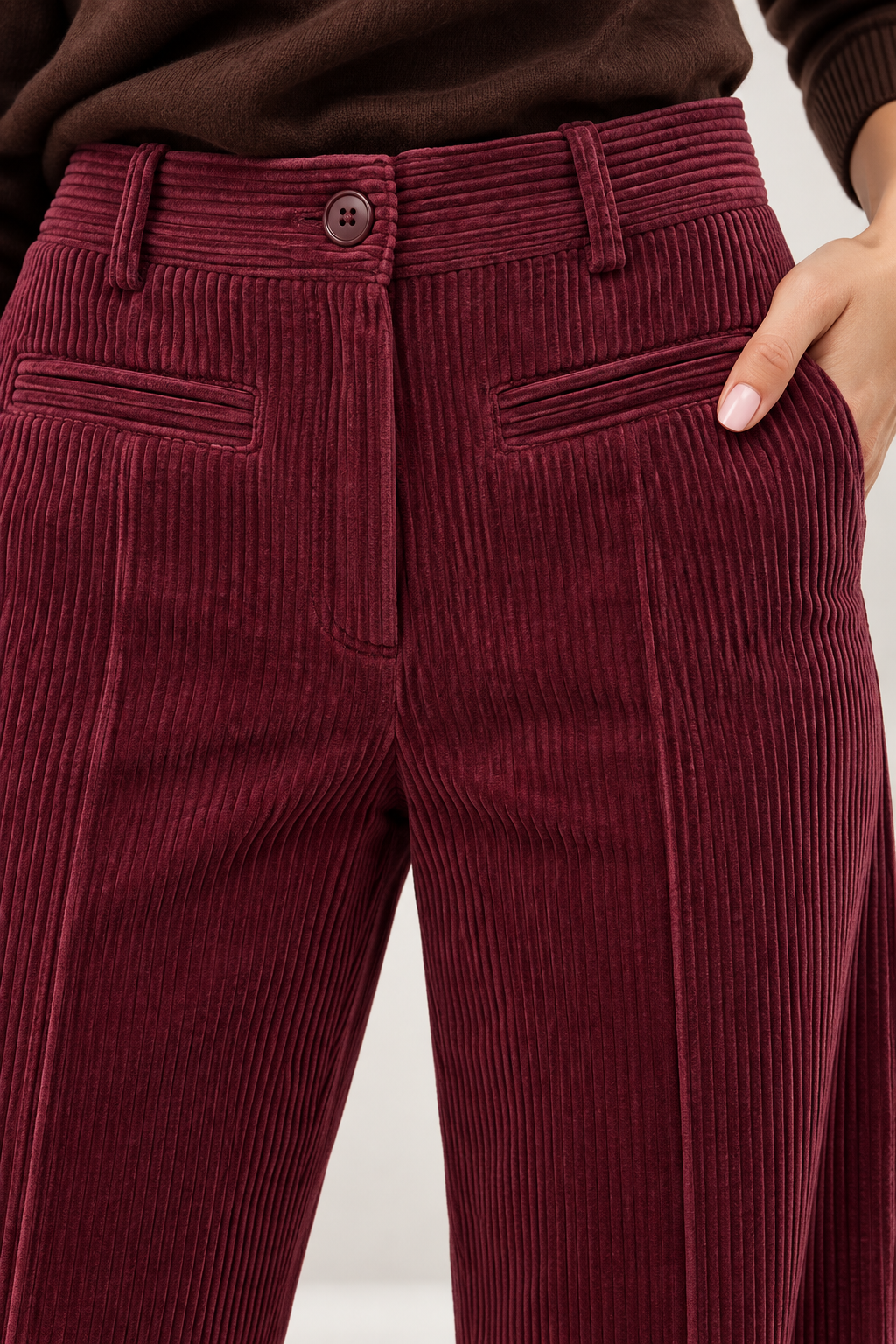 PANTALONE TASCA FILETTO VELLUTO ROCCIATORE