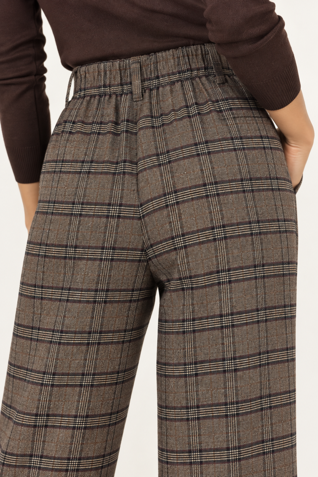 PANTALONE CROPPED TEX QUADRO