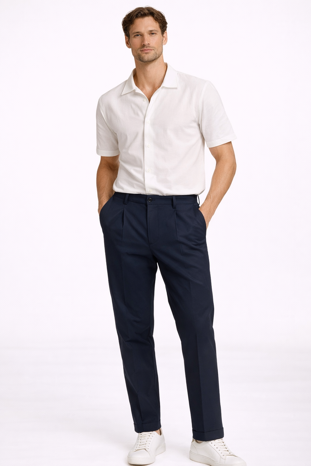 Pantalone one pince cannete