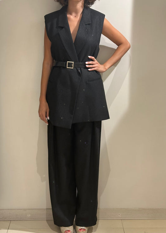 Pantalone con applicazini