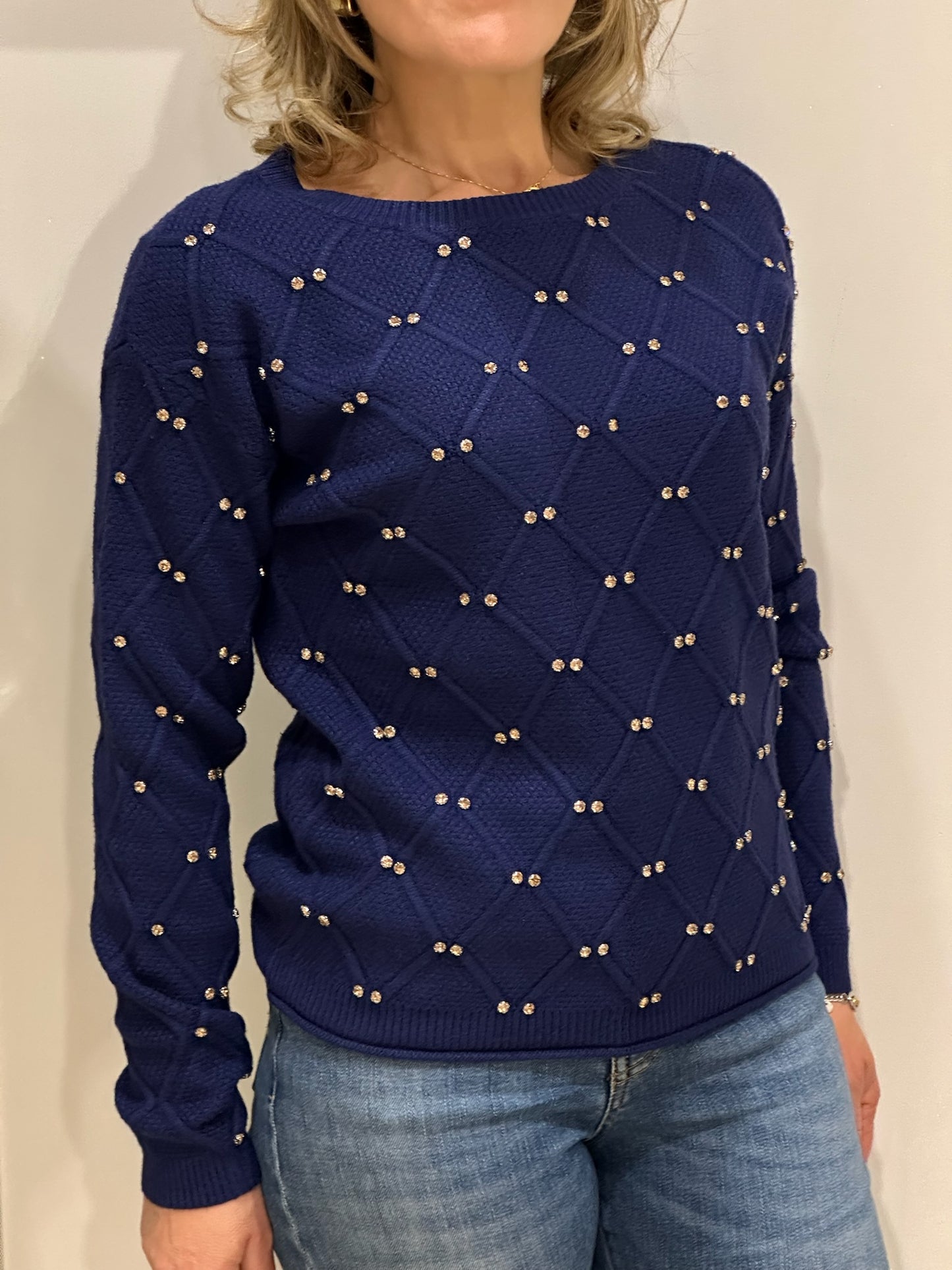 Girocollo con strass