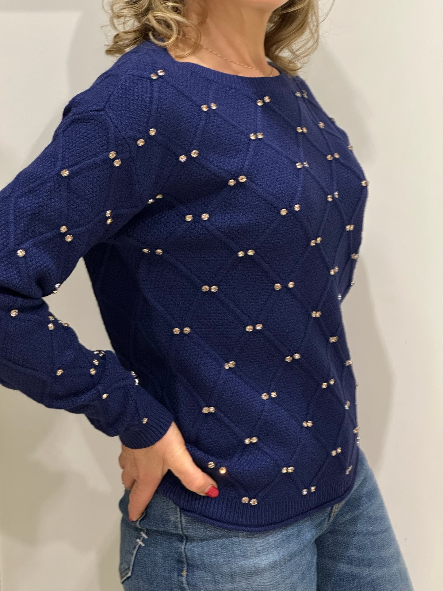 Girocollo con strass