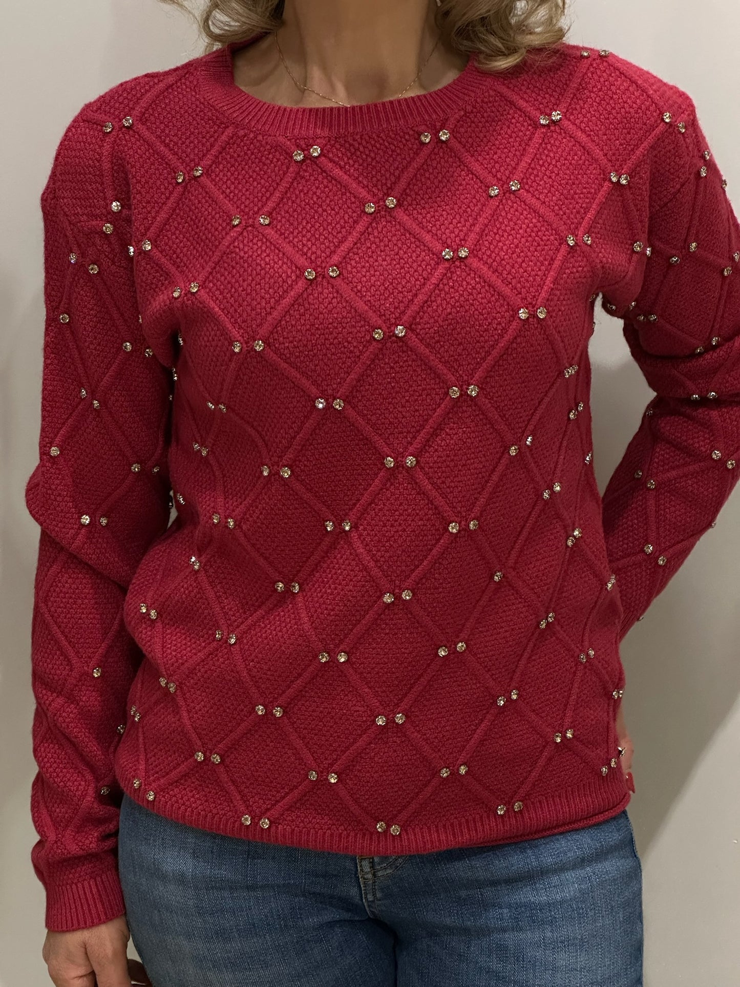 Girocollo con strass