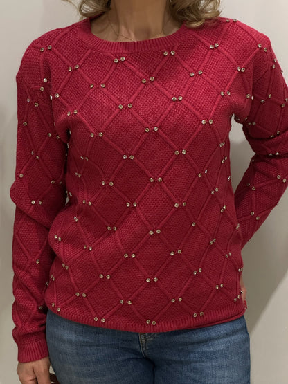 Girocollo con strass