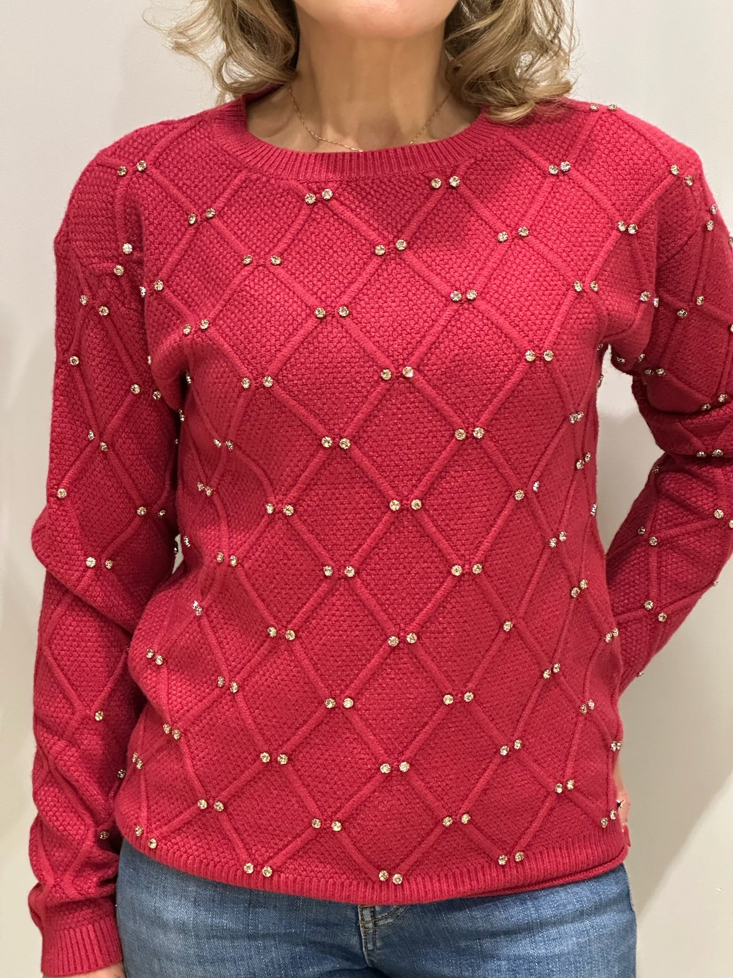 Girocollo con strass