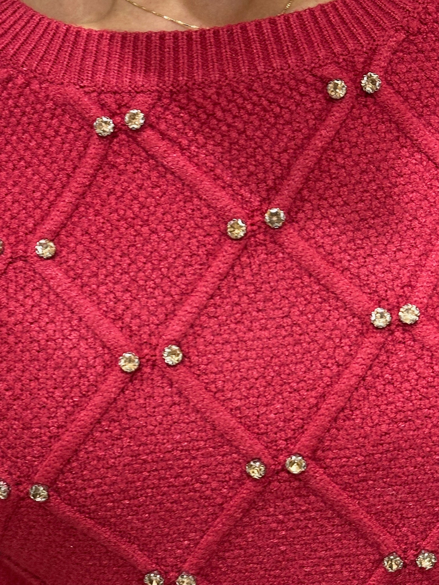 Girocollo con strass