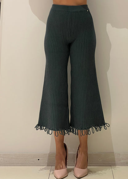 Pantaloni in maglia confrange a loop