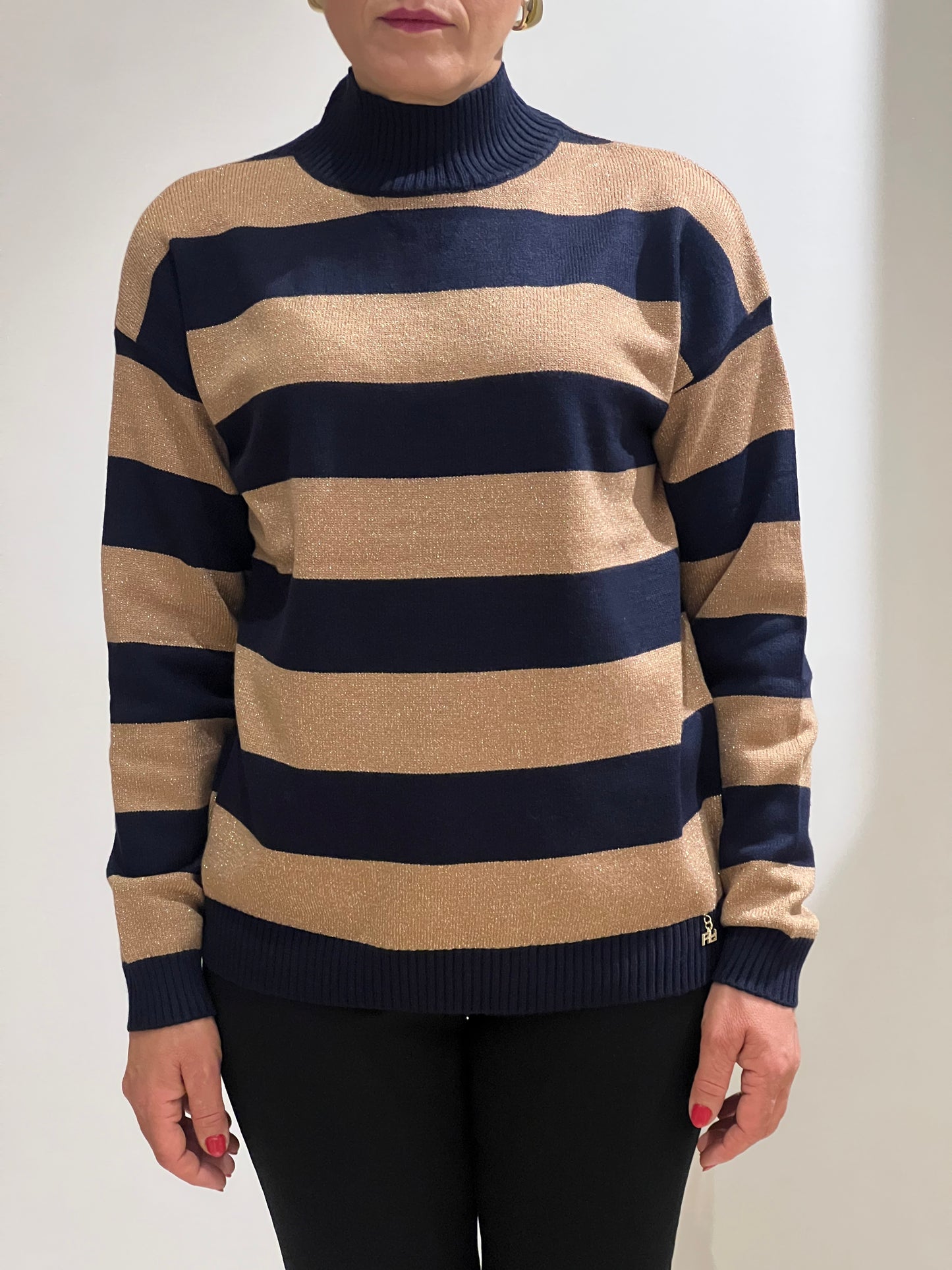Maglia contrasti lurex