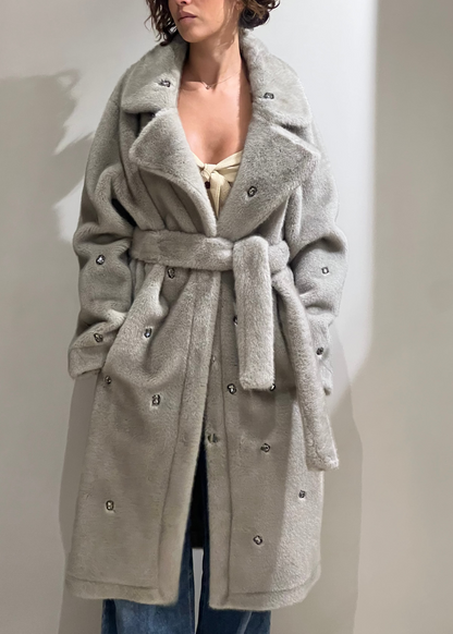 Cappotto Vicolo con pietre grigio o marrone