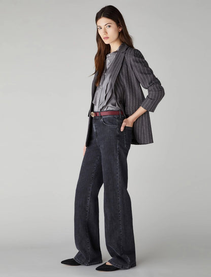 Pantaloni in denim nero