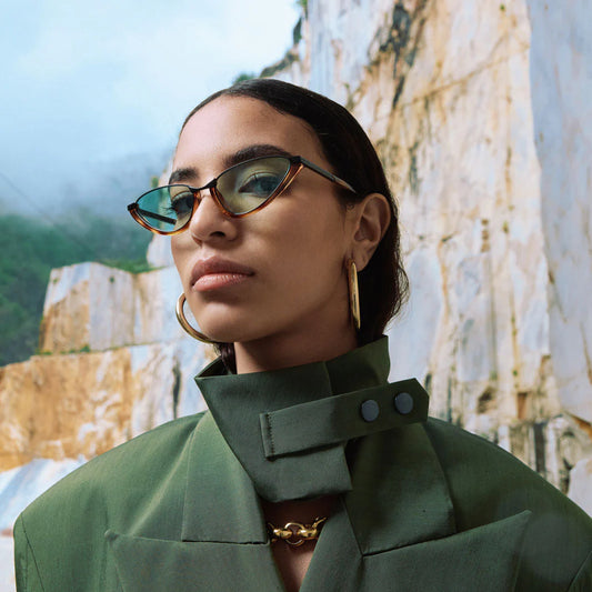 Occhaili da sole os sunglassess Montecarlo Havana Blu