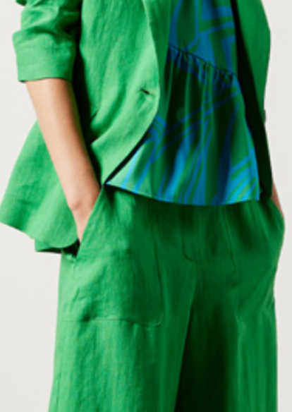 Pantaloni aia verde smeraldo