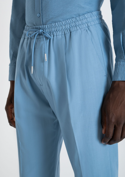 Pantaloni regular fit in misto cotone