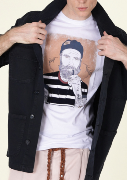 T-shirt grafica girocollo