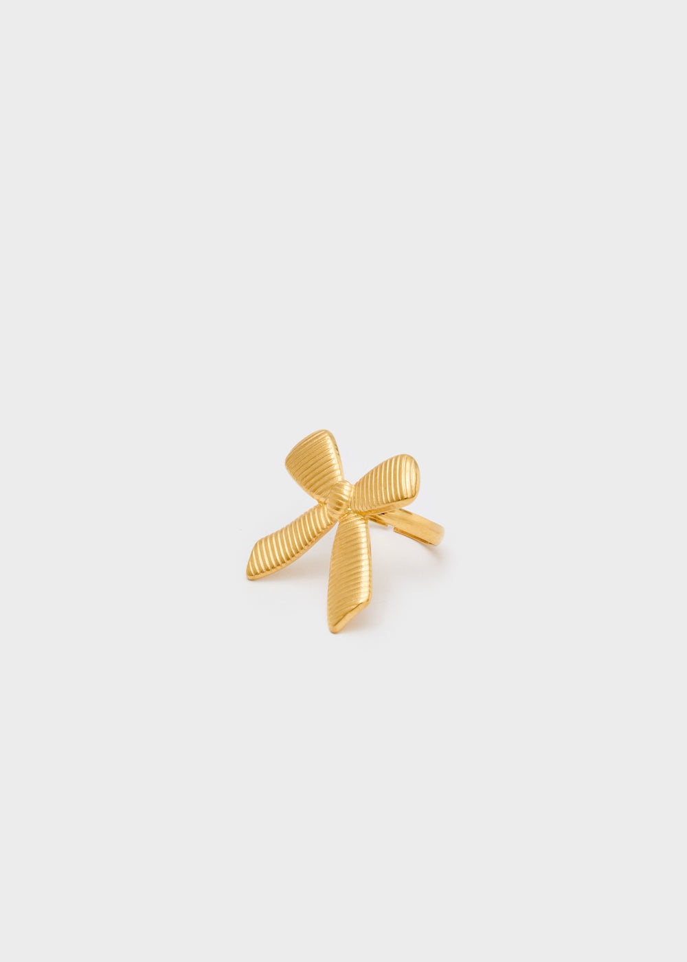 Anello fiocco rigato