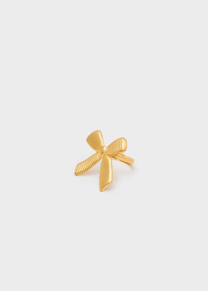 Anello fiocco rigato