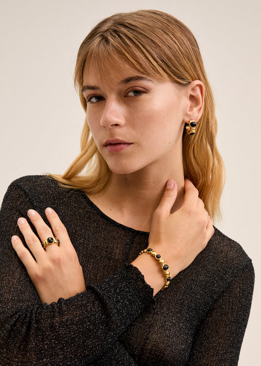 Anello bubble con pietre