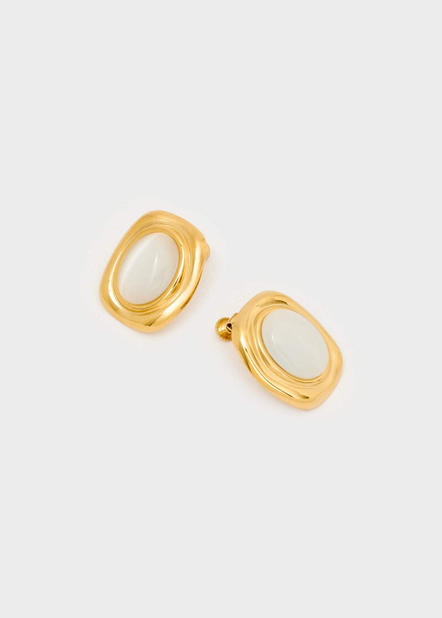 Orecchini adele vintage acc. inox bianco