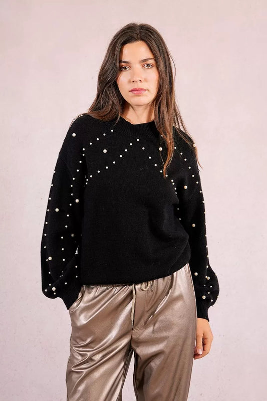Pullover lavorato in maglia