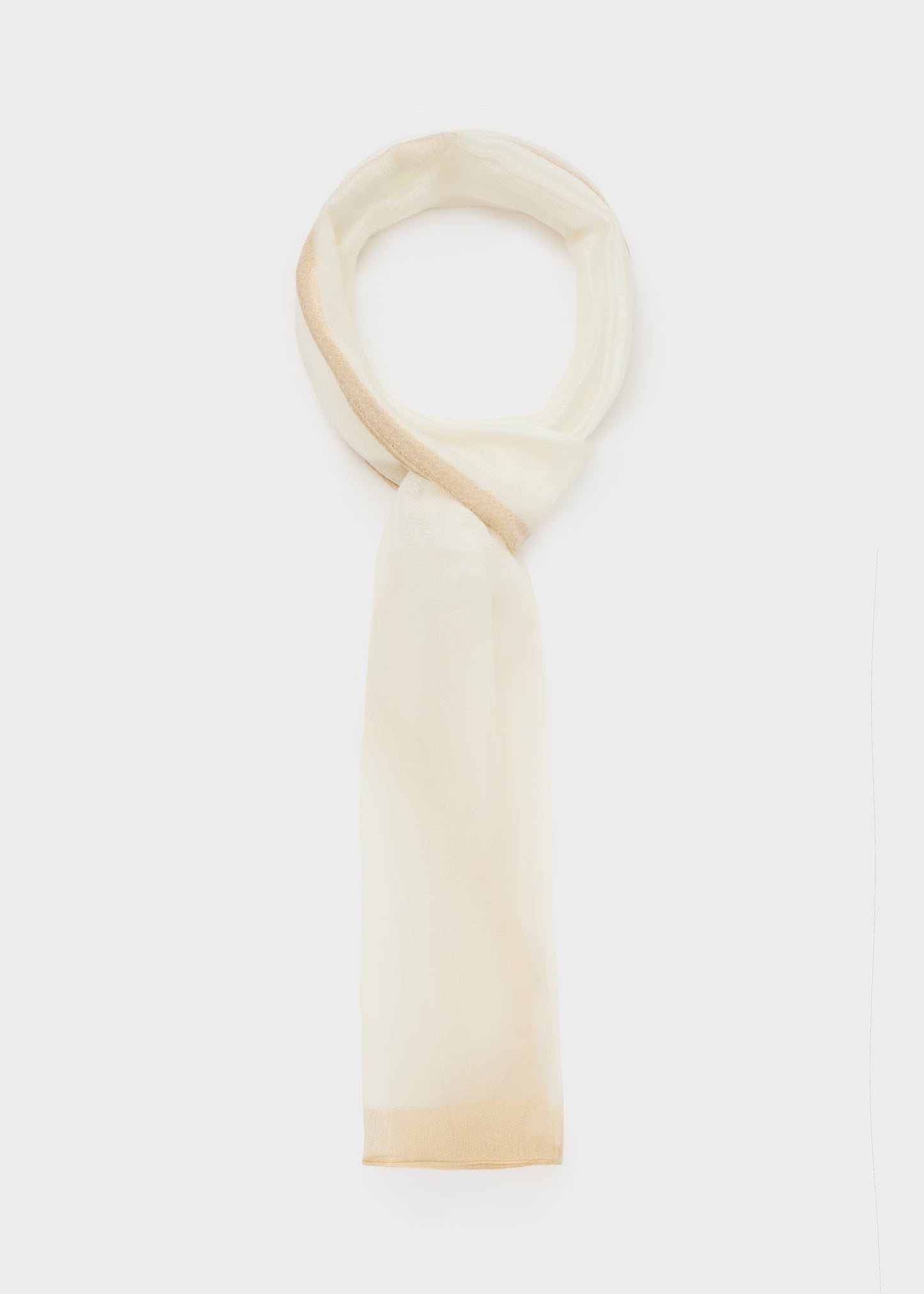 Foulard laila in organza bianco