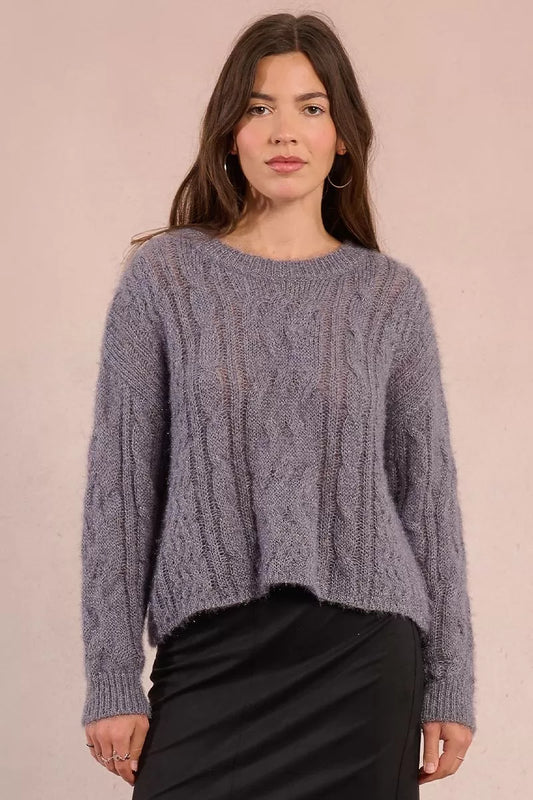 Pullover lavorato in maglia