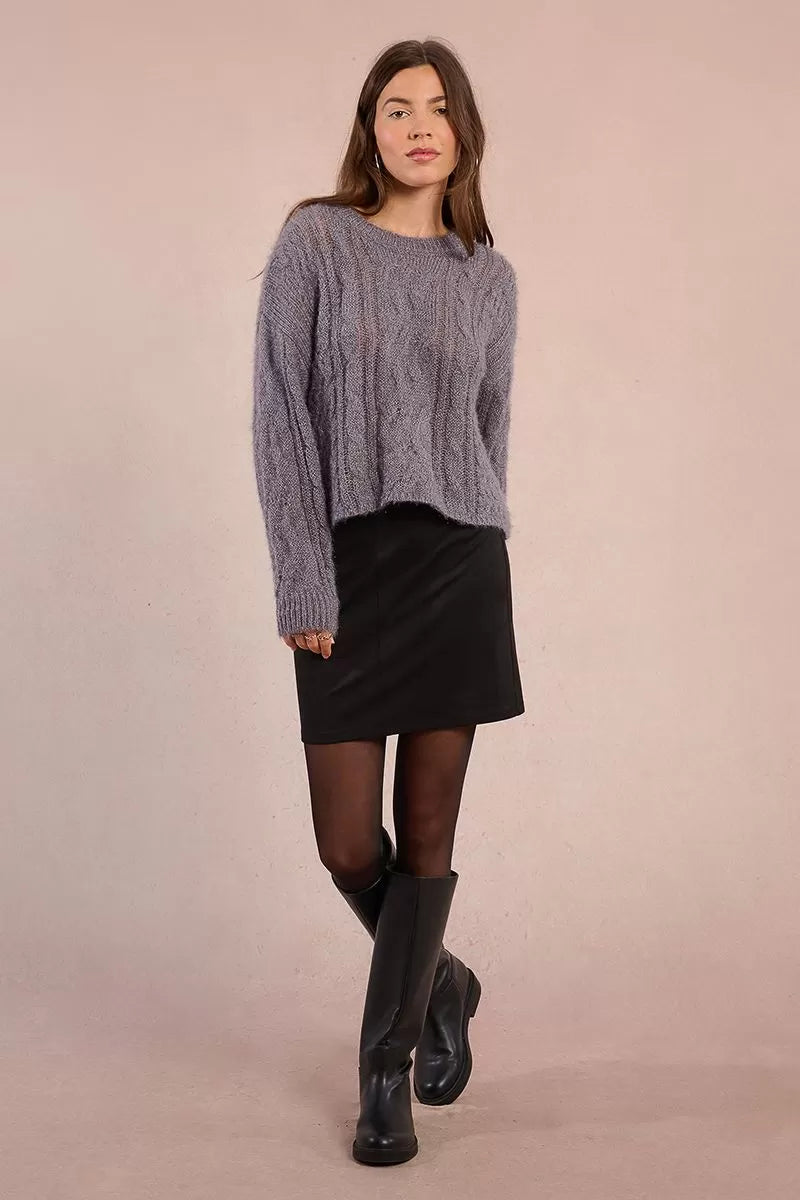 Pullover lavorato in maglia