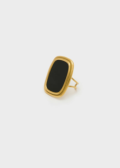 ANELLO MILLY PIETRA ACC. INOS. ORO/NERO