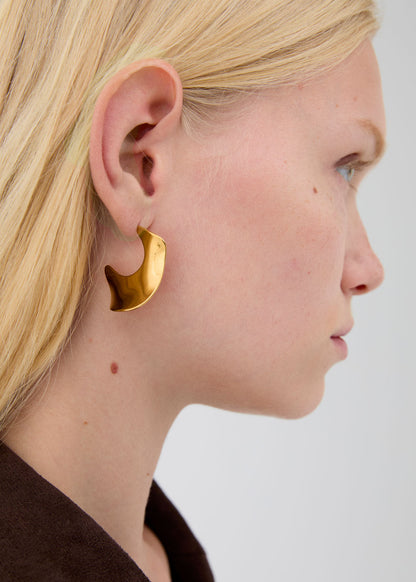 Orecchini semicerchi sinuosi