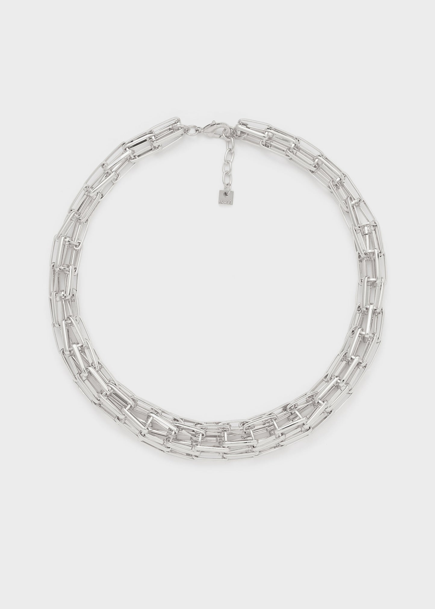 Collana ludo maglia tubolare oro e argento