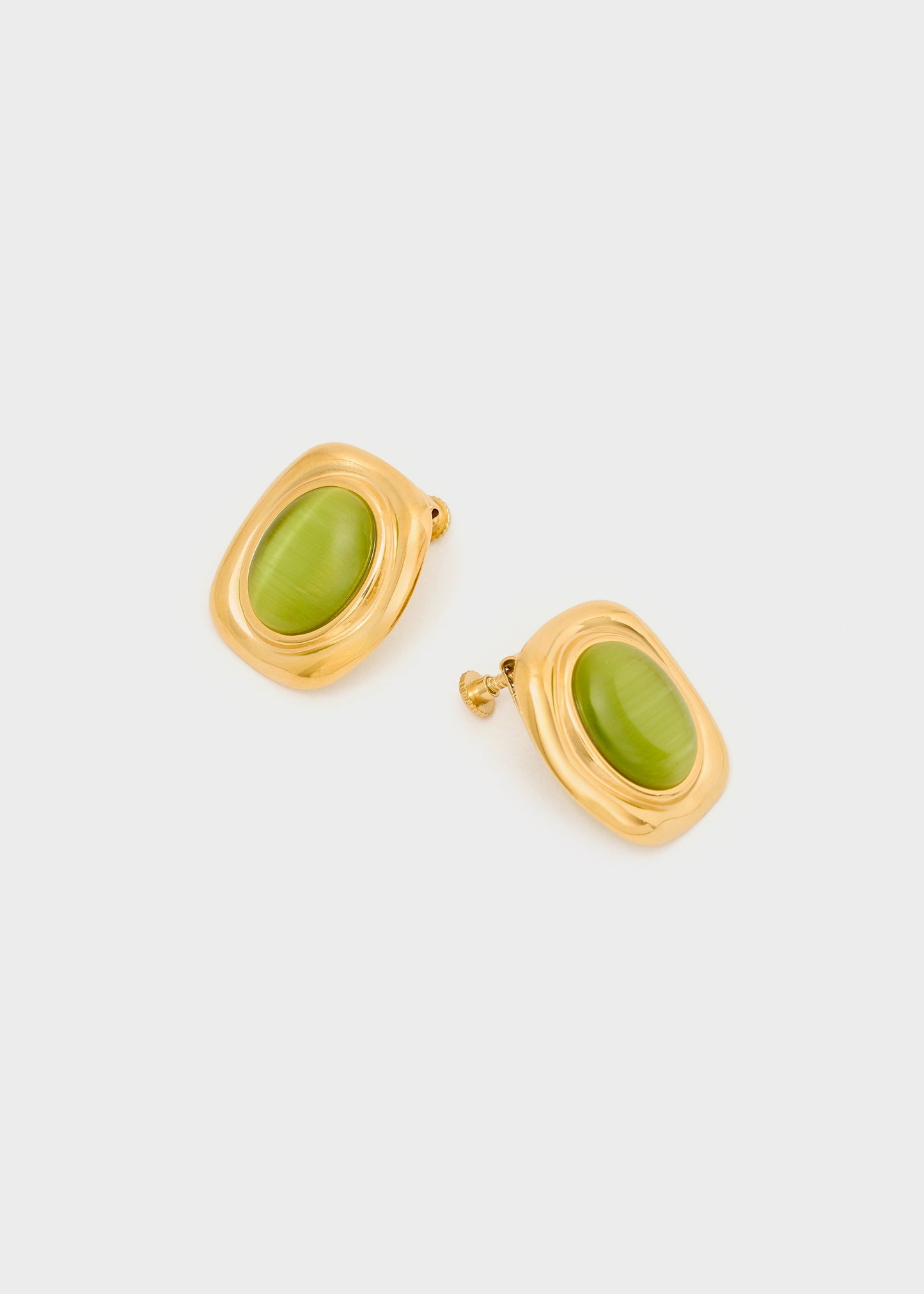 Orecchini adele vintage acc. inox verde