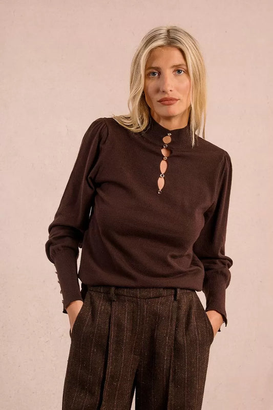 Pullover lavorato in maglia