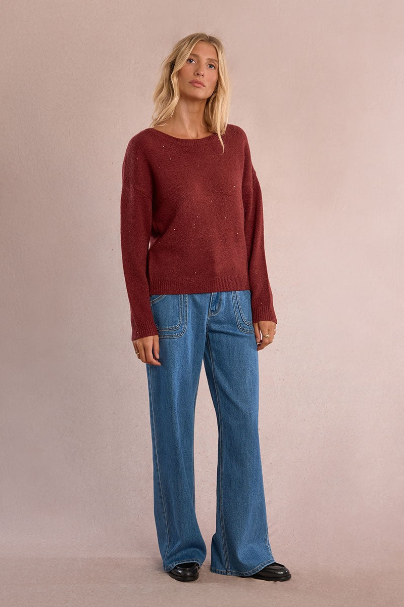 Pullover lavorato in maglia
