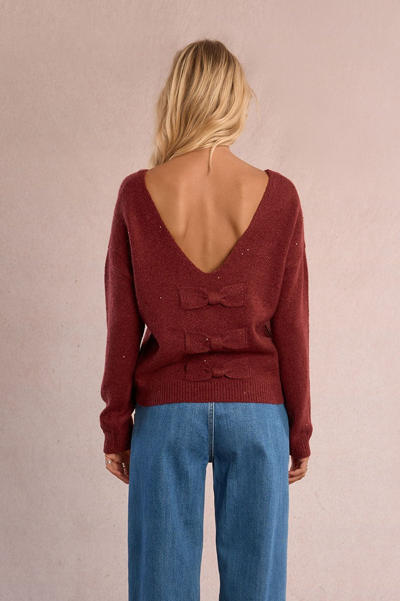 Pullover lavorato in maglia