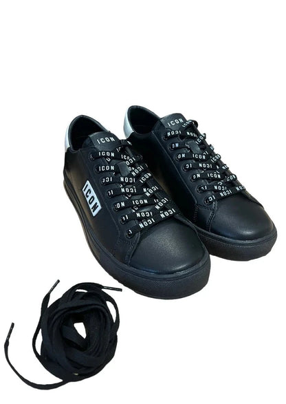 Scarpe sneakers nere con logo